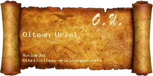 Oltean Uriel névjegykártya